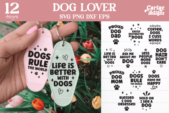 Download Dogs Motel Keychain SVG Bundle - Keychain svg Collection