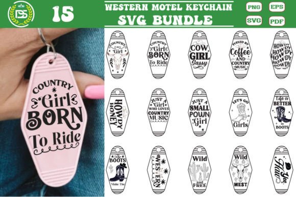 Download Western Motel Keychain SVG Bundle, Howdy - Keychain svg Collection
