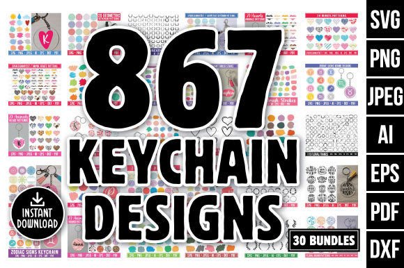 Download Keychain Svg Big Bundle - Keychain svg Collection